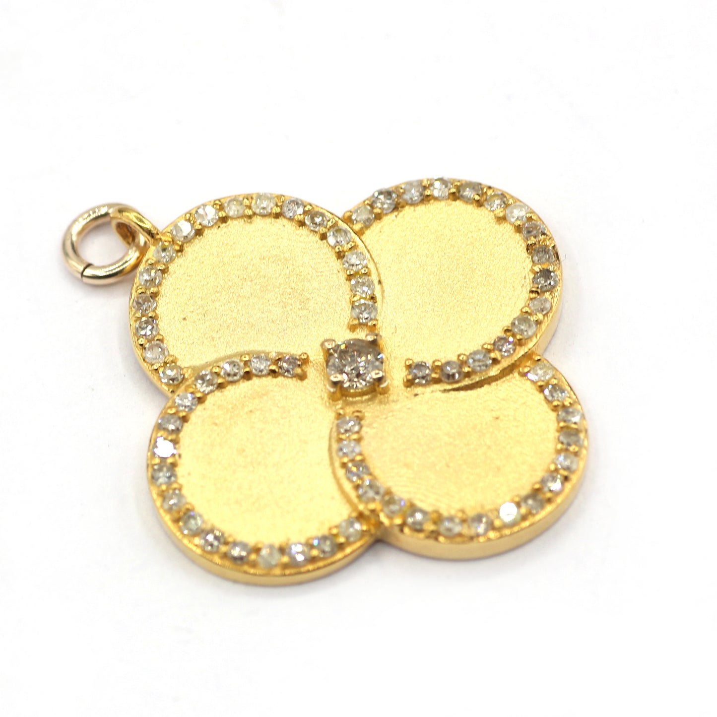 14k Solid Gold Diamond Pendants.