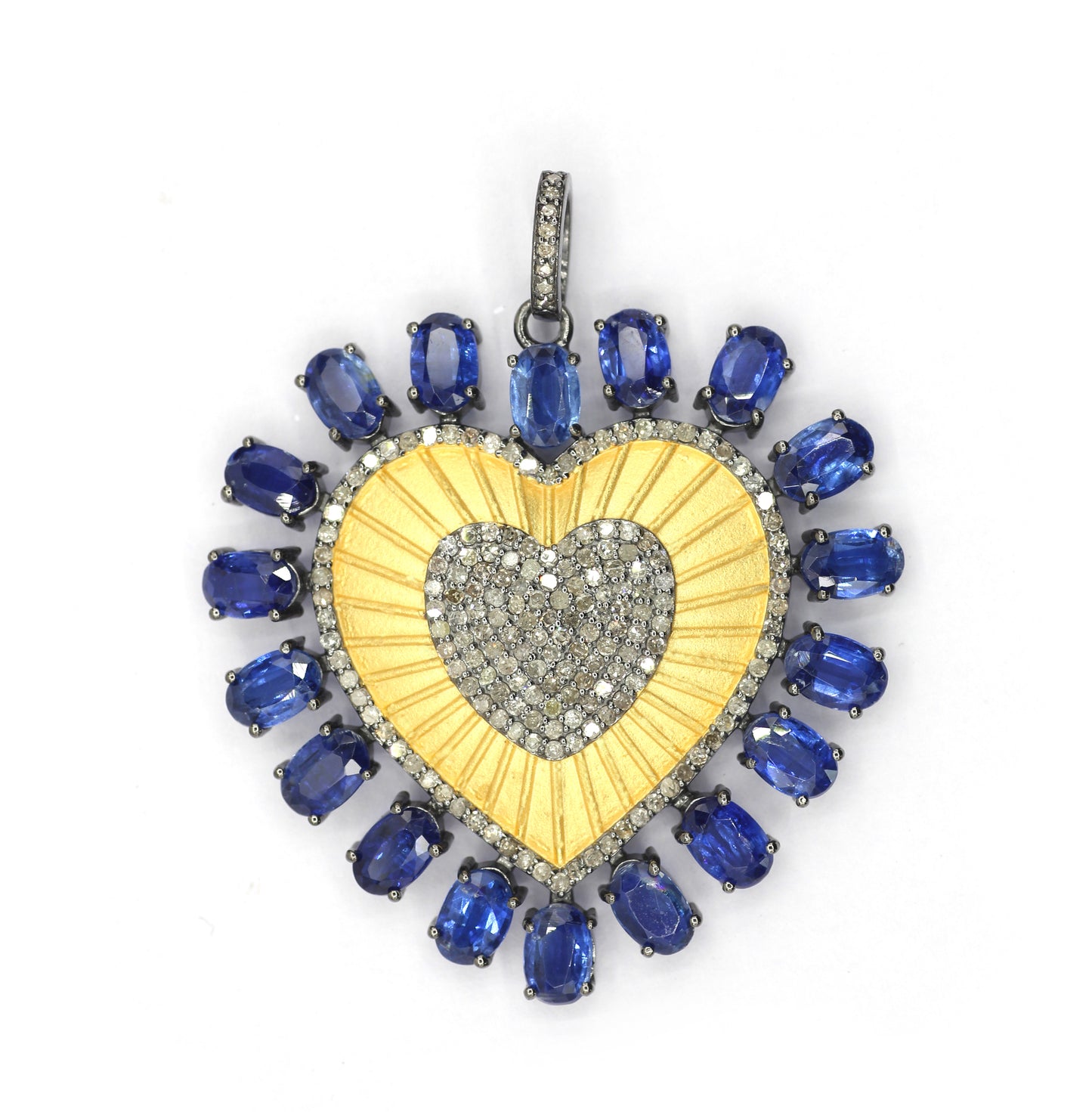 Heart Pave Diamond Pendant