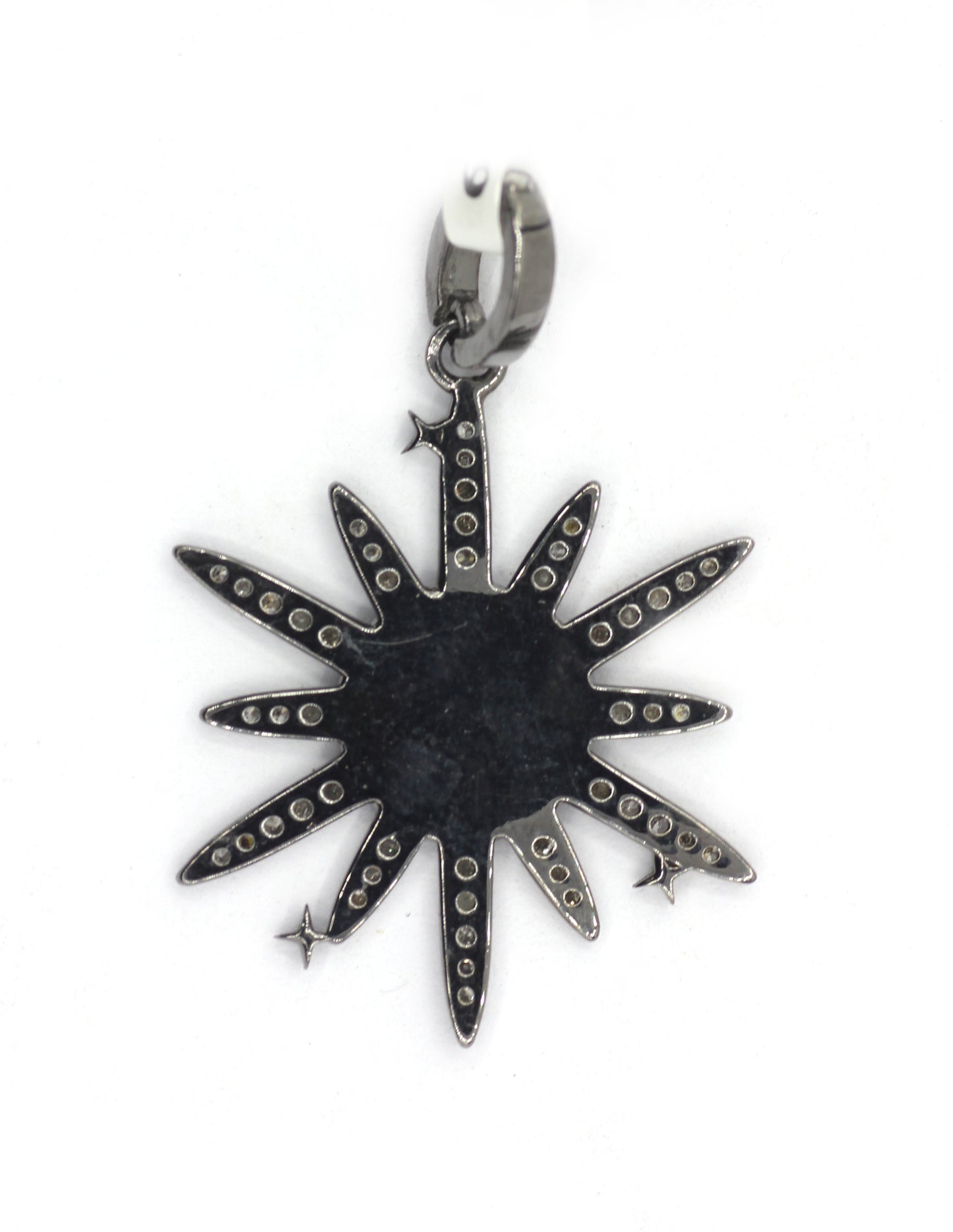 Star Silver Pave Diamond Pendant