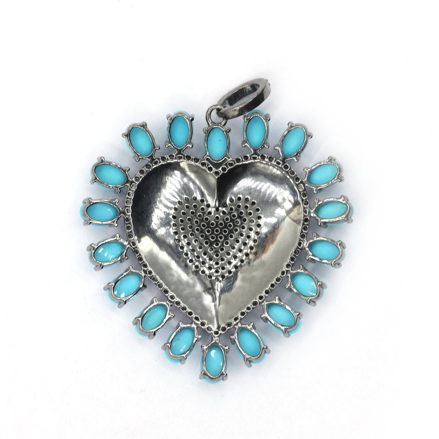 Heart Pave Diamond Pendant
