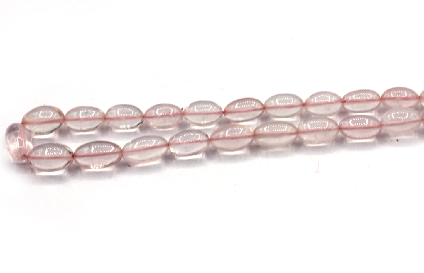 Rose Quartz Beads Smooth Oval Genuine Natural Rose Quartz Gemstone Beads