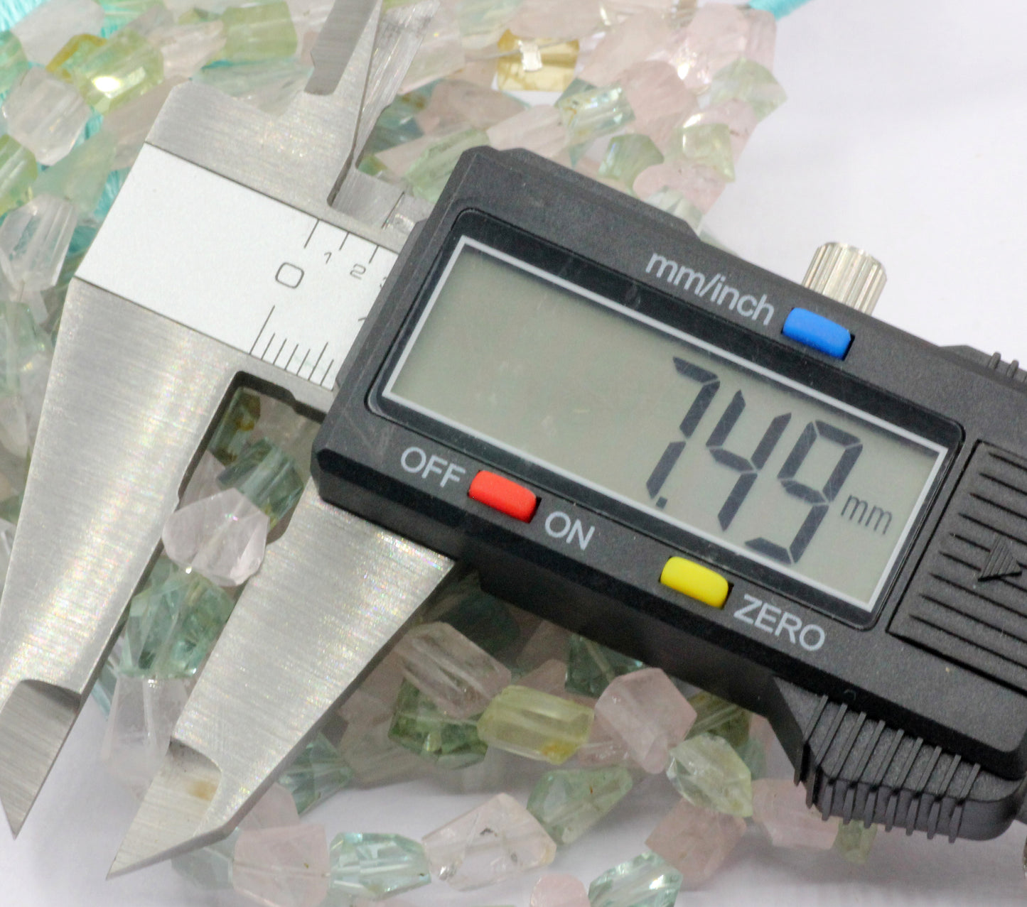 Aquamarine Beads Faceted Nuggets