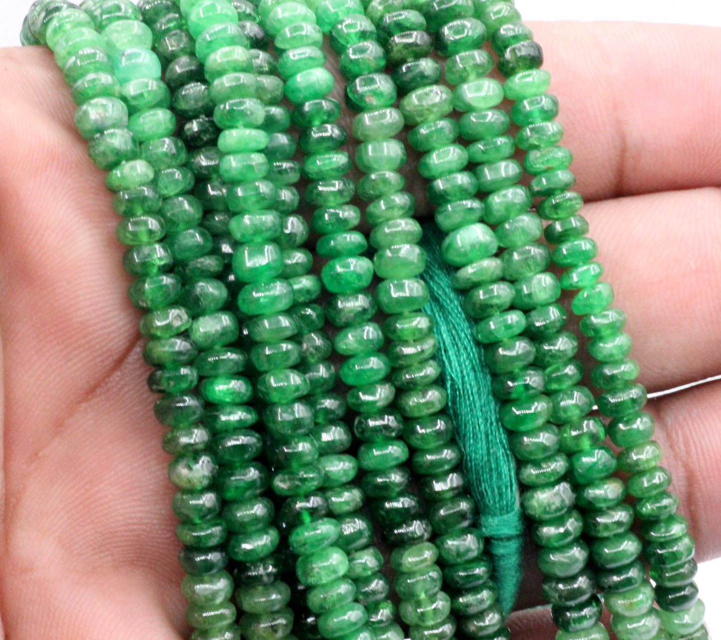Tsavorite Smooth Bead, Size 5 mm