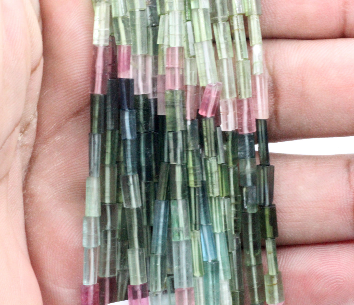 Tourmaline faceted Tube