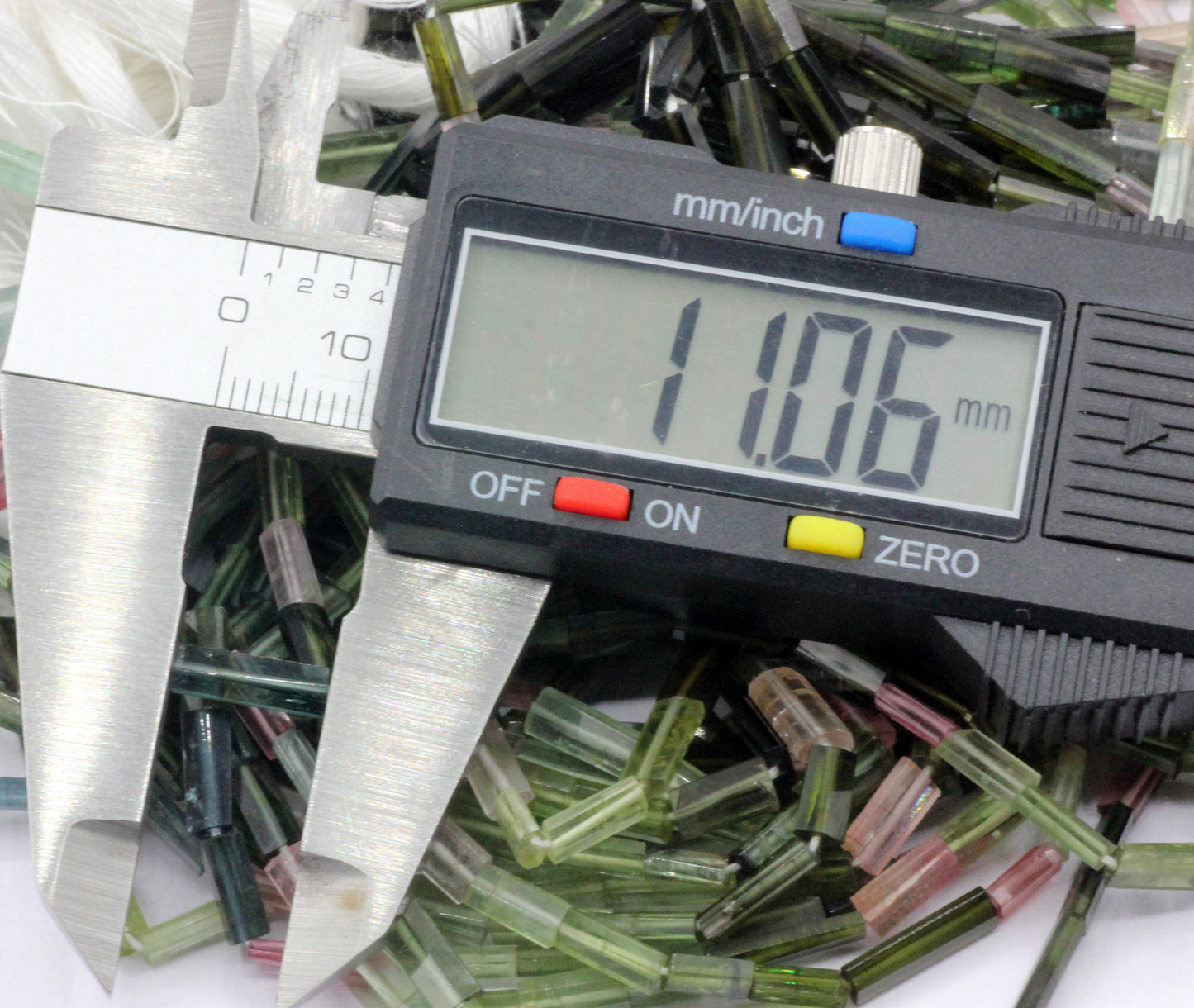 Tourmaline faceted Tube