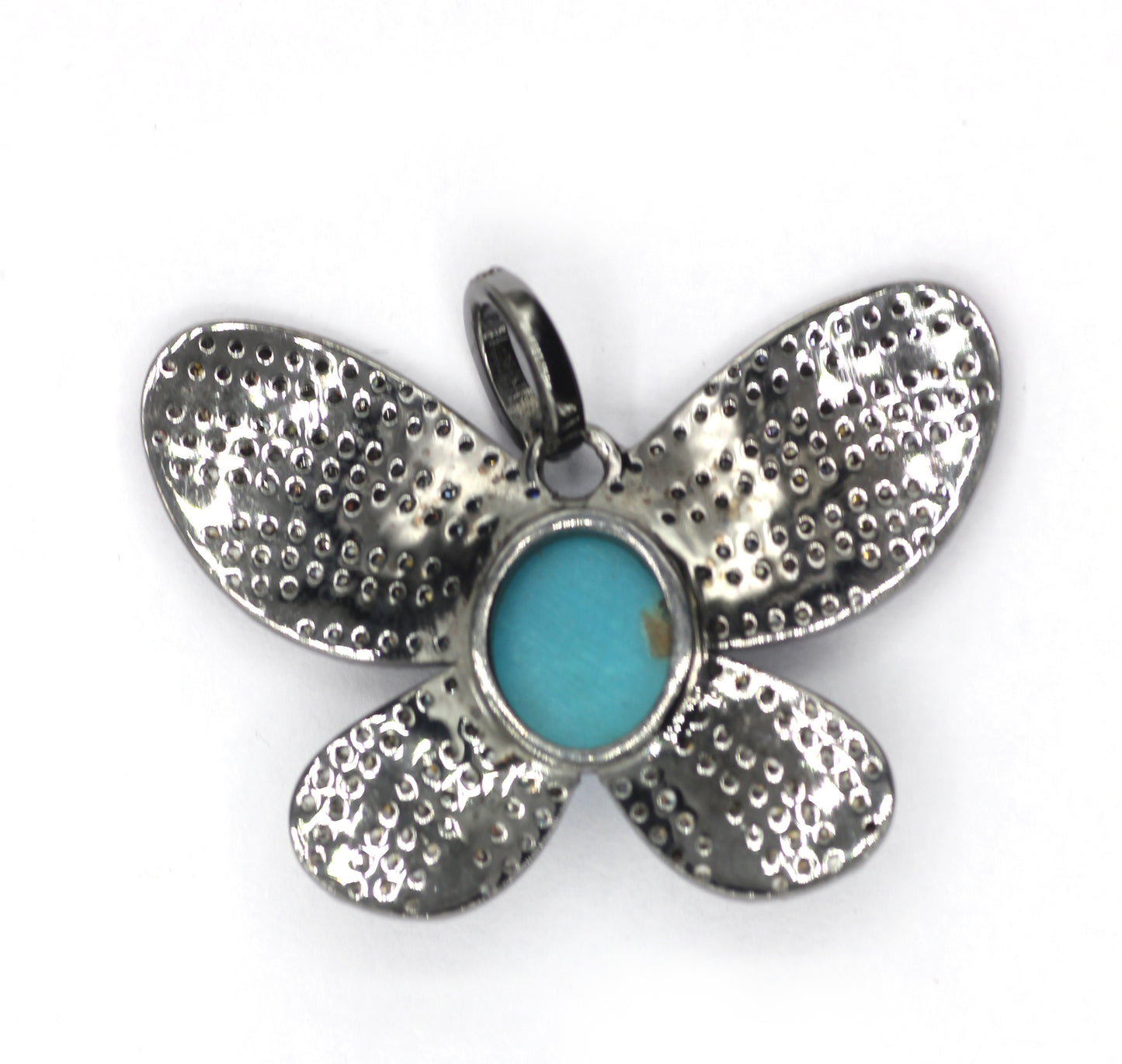 Butterfly Pave Diamond Pendant