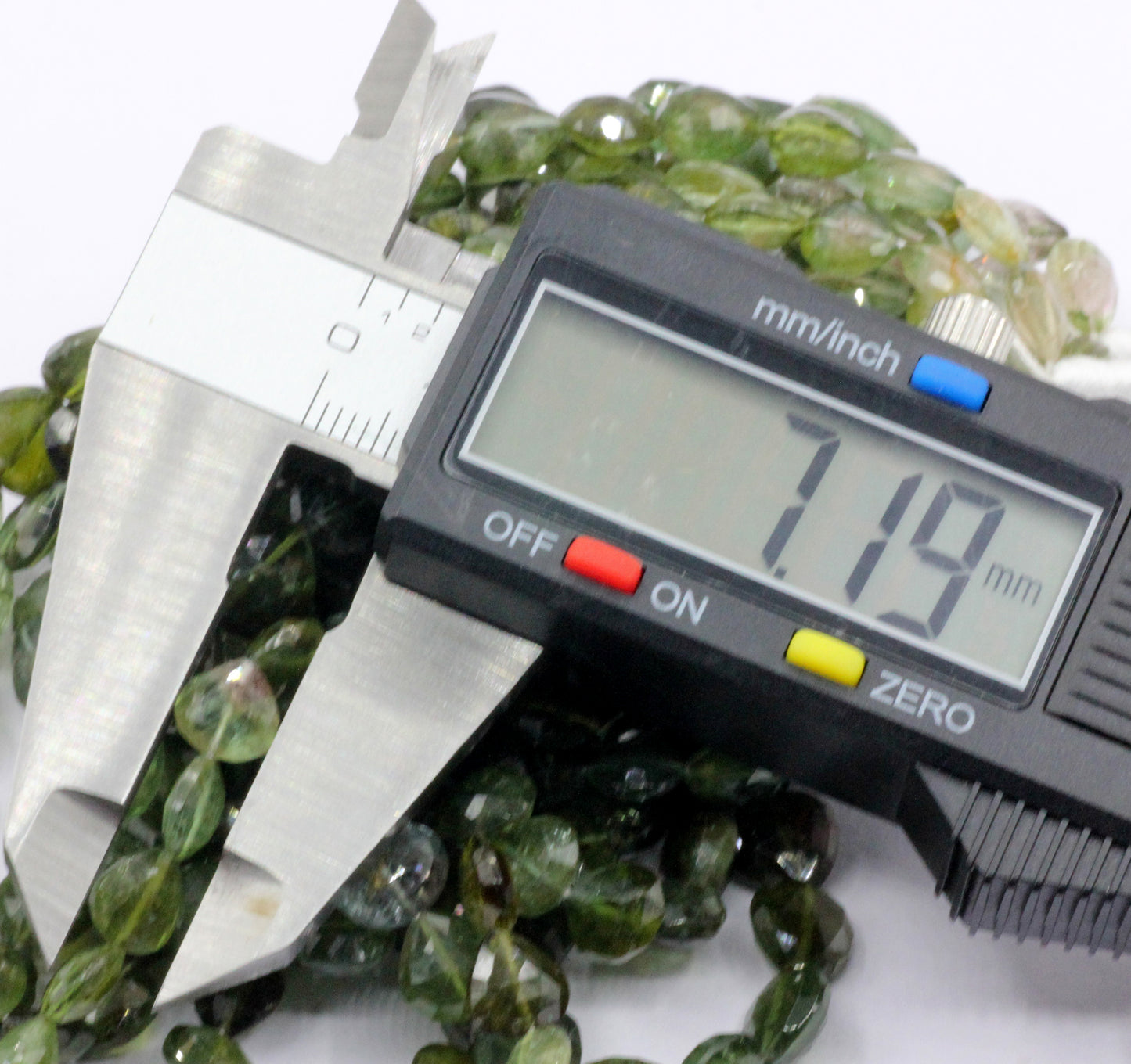 Tourmaline, Green Tourmaline Beads Faceted Tear Drop