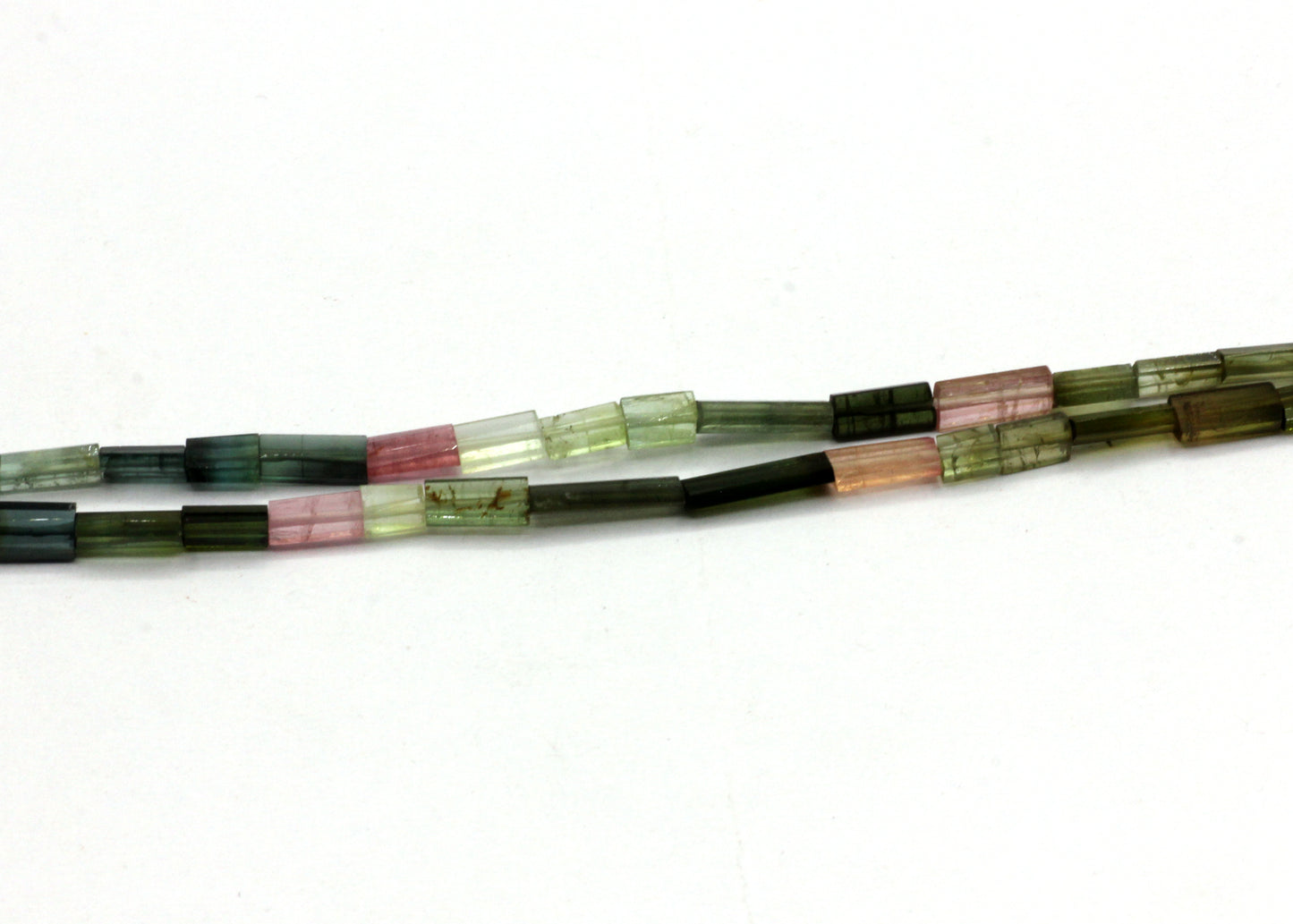 Tourmaline Faceted Tube Beads.