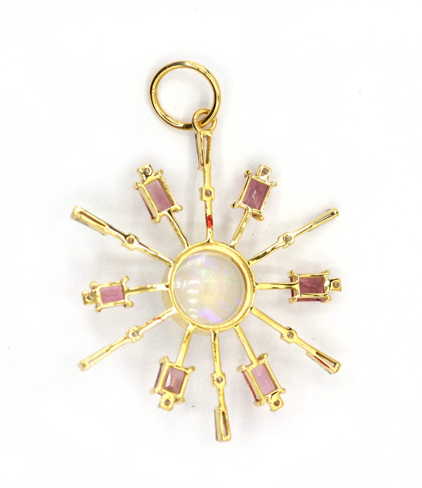 14k Solid Gold Diamond Pendants.