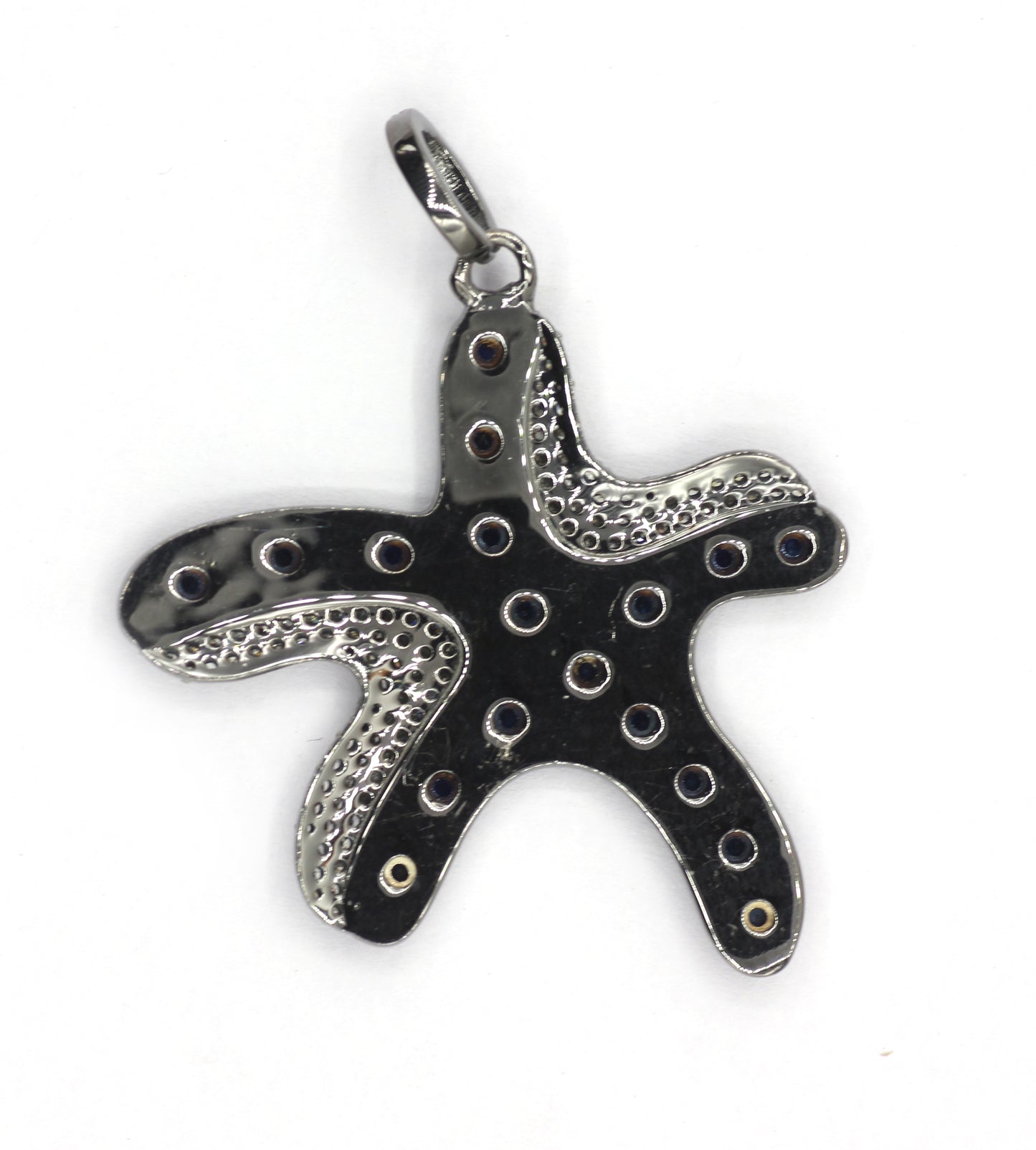 Octopus Enamel Pave Diamond Pendant