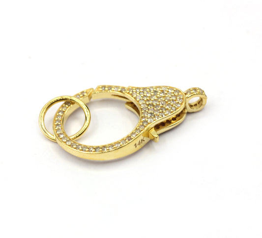 14K Solid Gold clasps, perfect for adding a unique and luxurious finish.