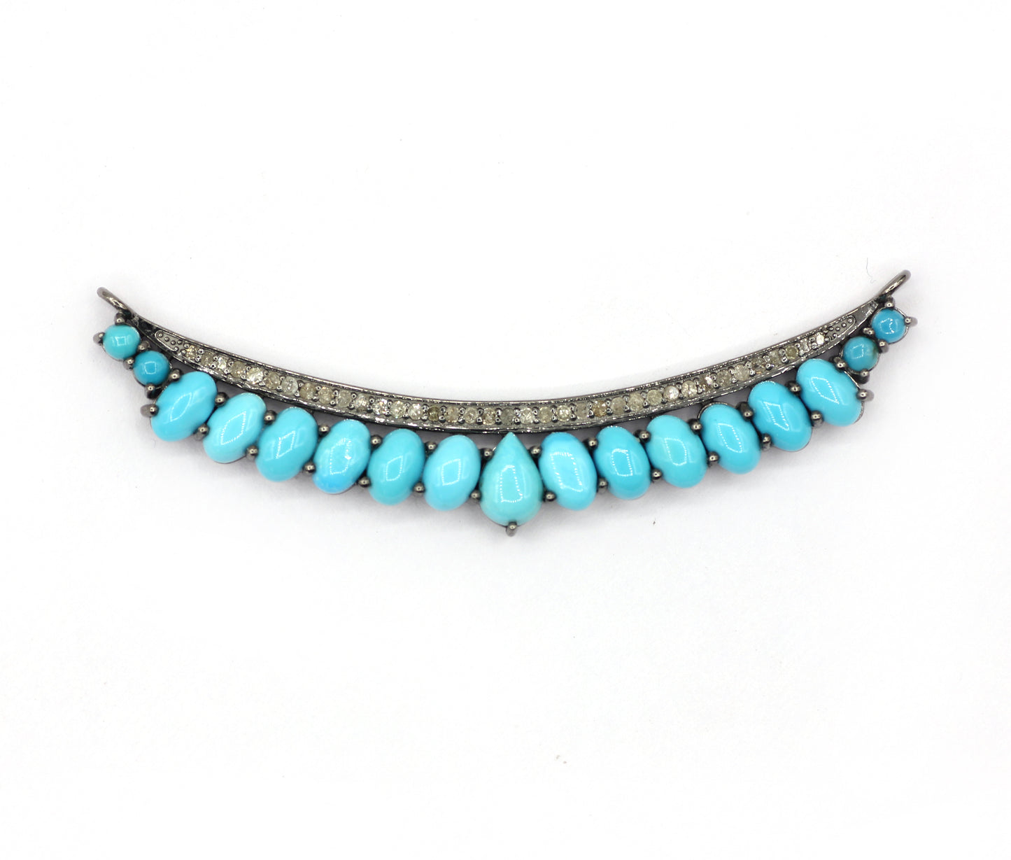 Silver Pave Diamond Pendant