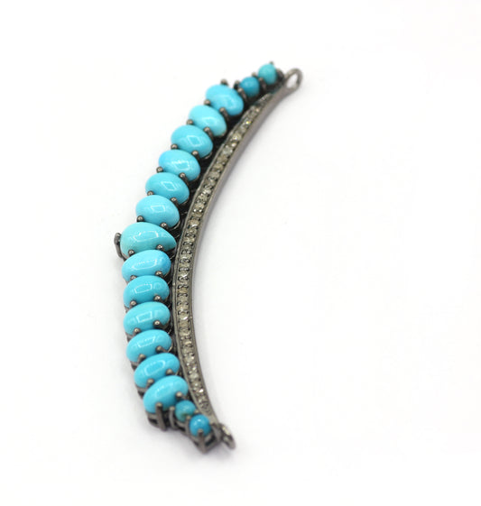 Silver Pave Diamond Pendant