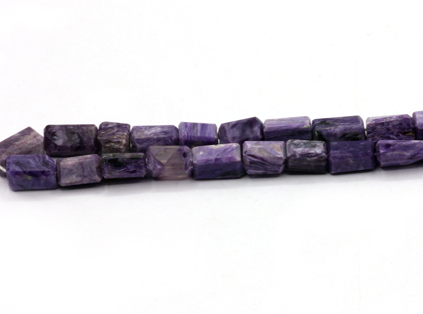 Charoite Nuggets faceted Bead, Size 12x6 mm
