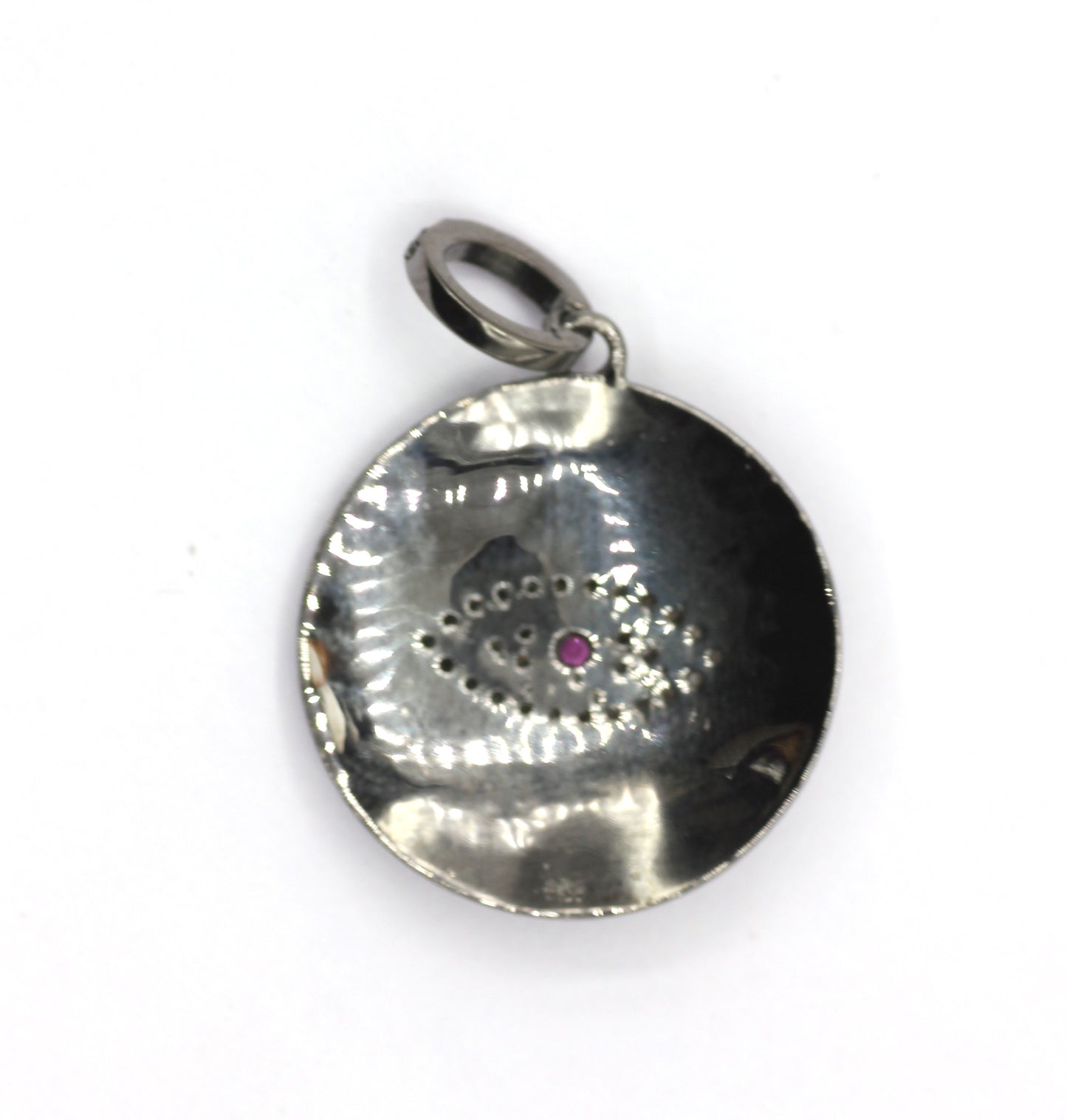Evil Eye Pave Diamond Pendant