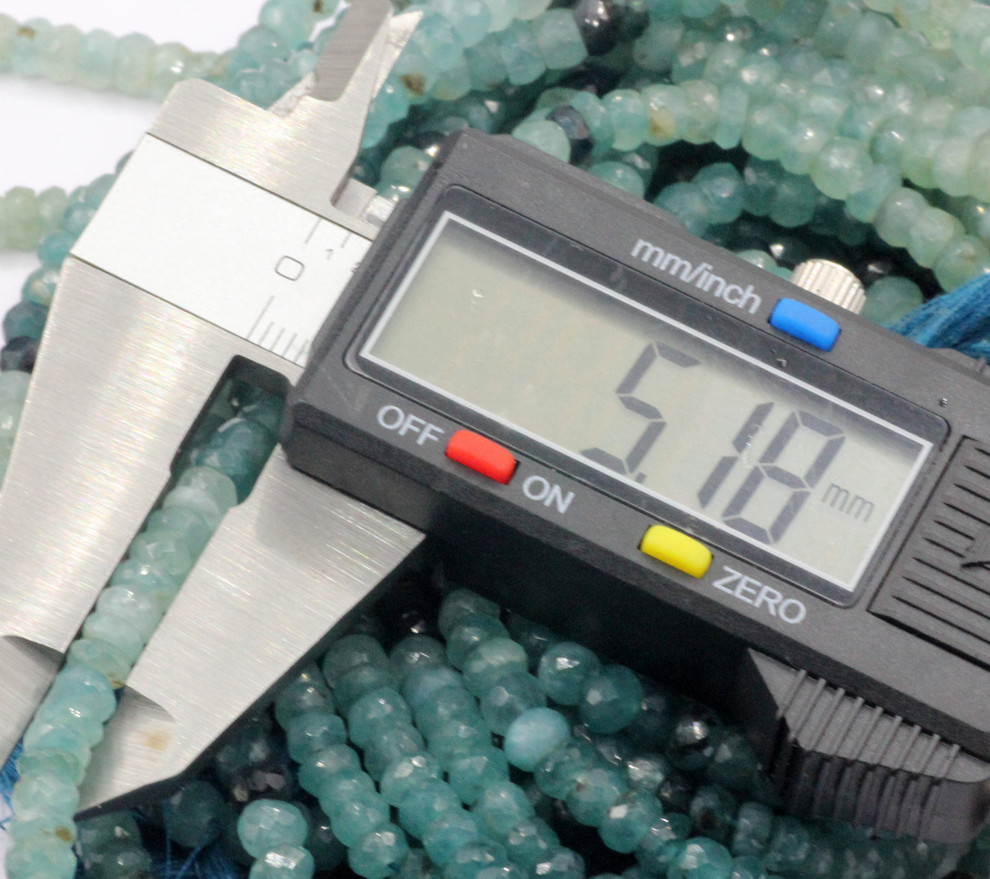 Grandidierite Faceted Beads.