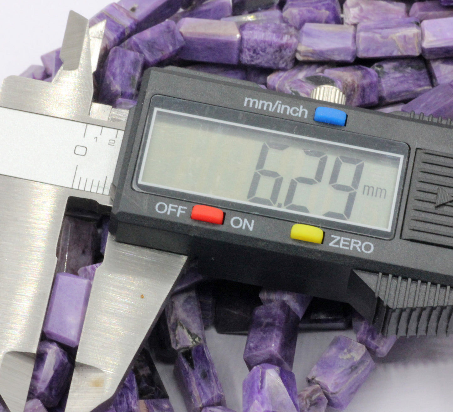 Charoite Nuggets faceted Bead, Size 12x6 mm