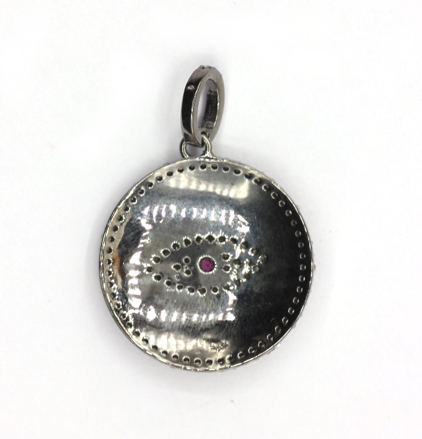 Evil Eye Pave Diamond Pendant