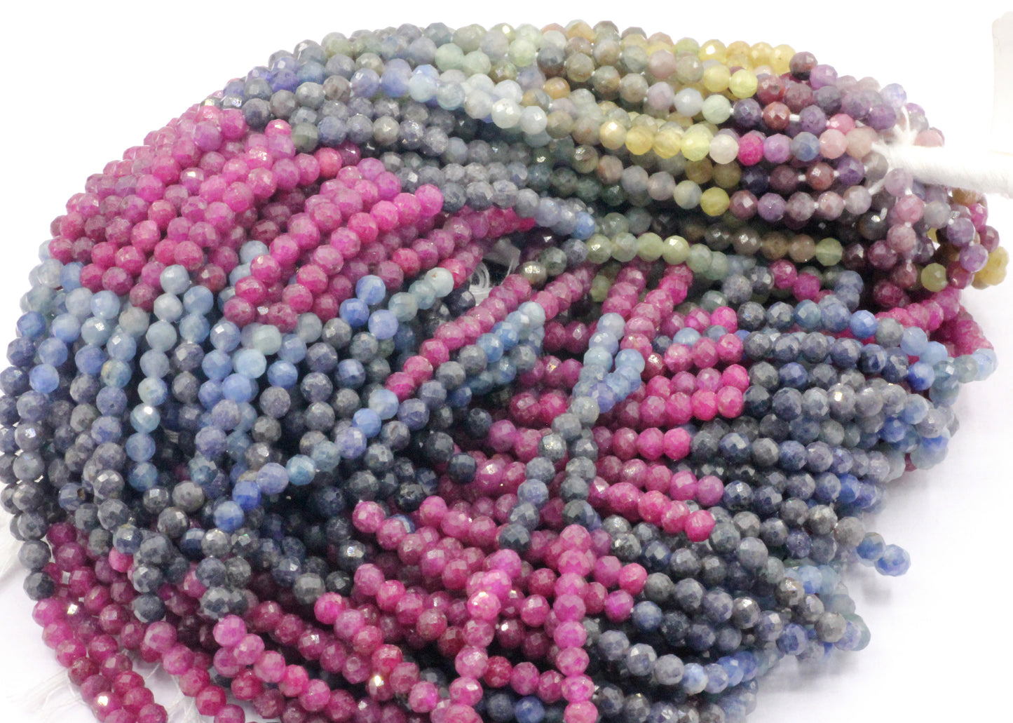 Corundum Faceted Beads.