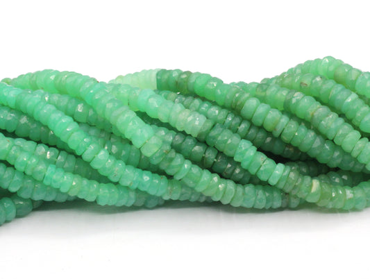 Chrysoprase Faceted Heshi, Faceted Donut, Faceted Tyre