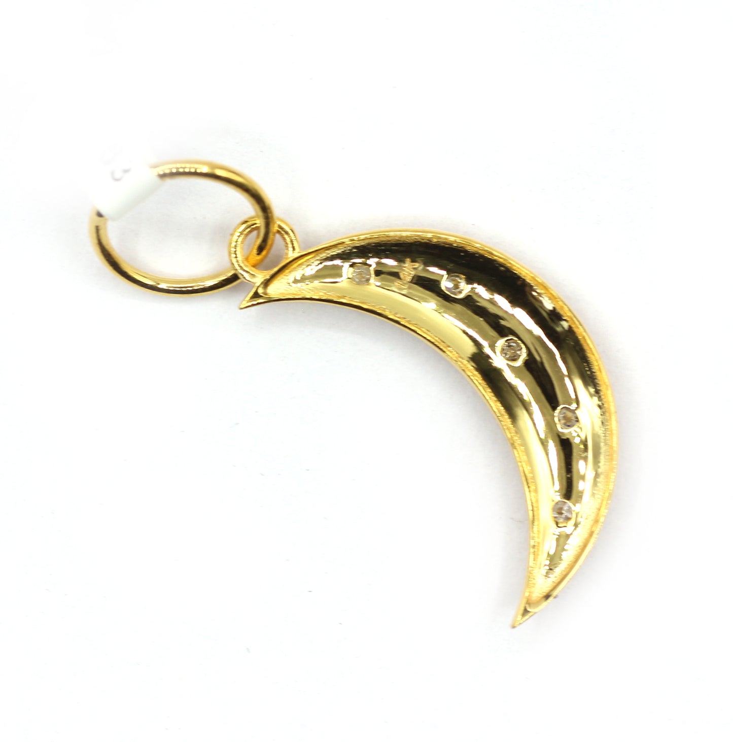 Moon 14k Solid Gold Diamond Pendants.