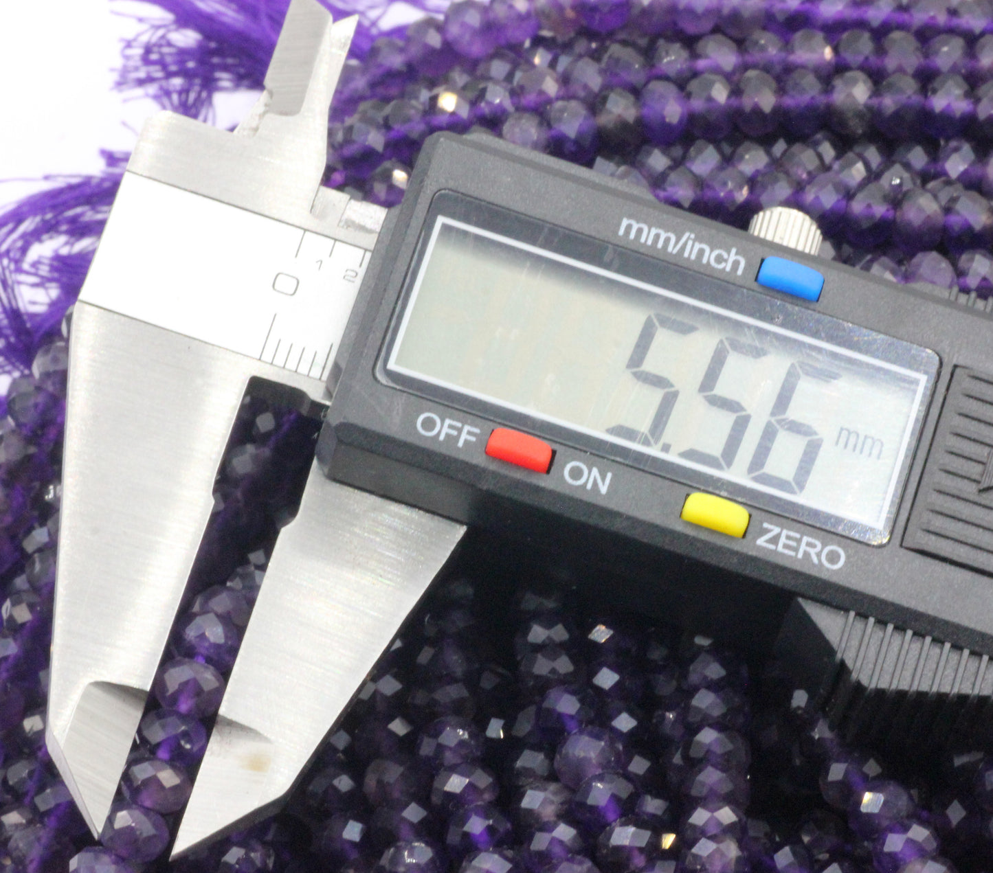 Amethyst Faceted Beads.