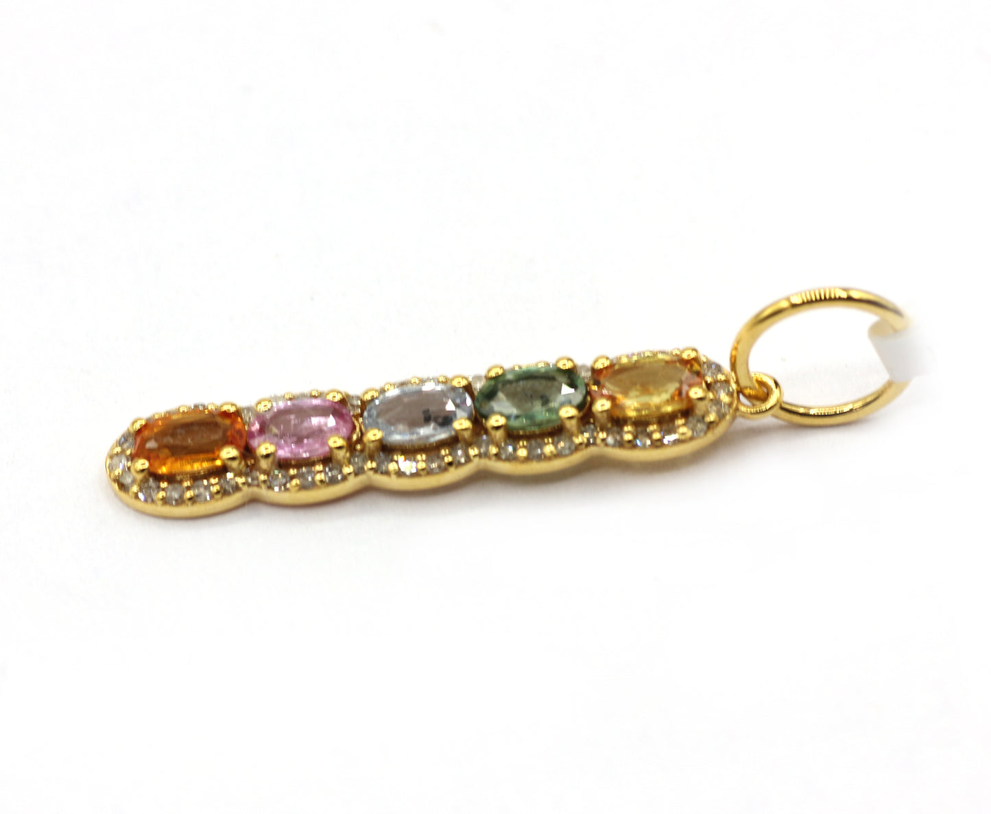 14k Solid Gold Diamond Pendants.