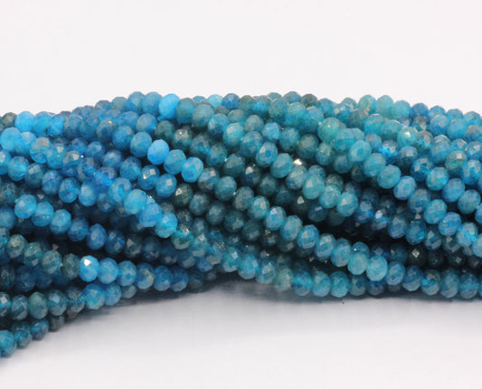 Apatite Faceted Beads.