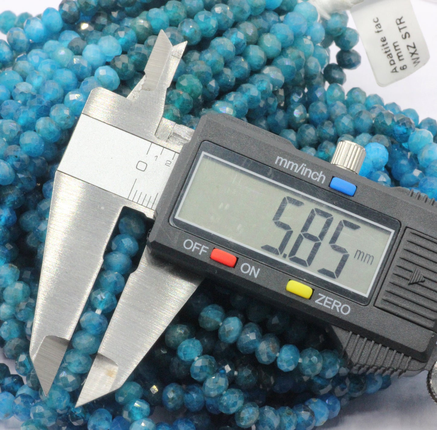 Apatite Faceted Beads.
