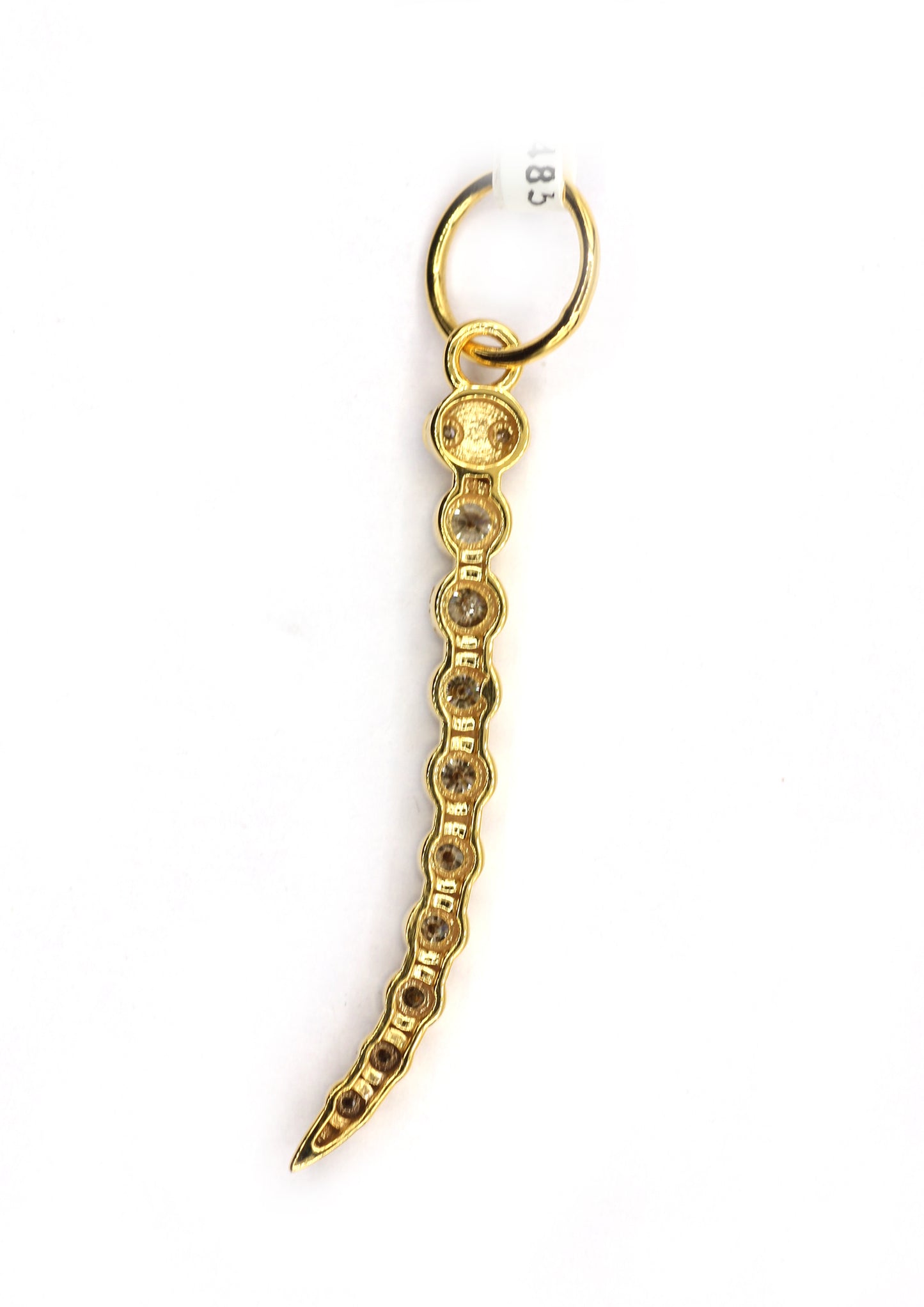 14k Solid Gold Diamond Pendants.