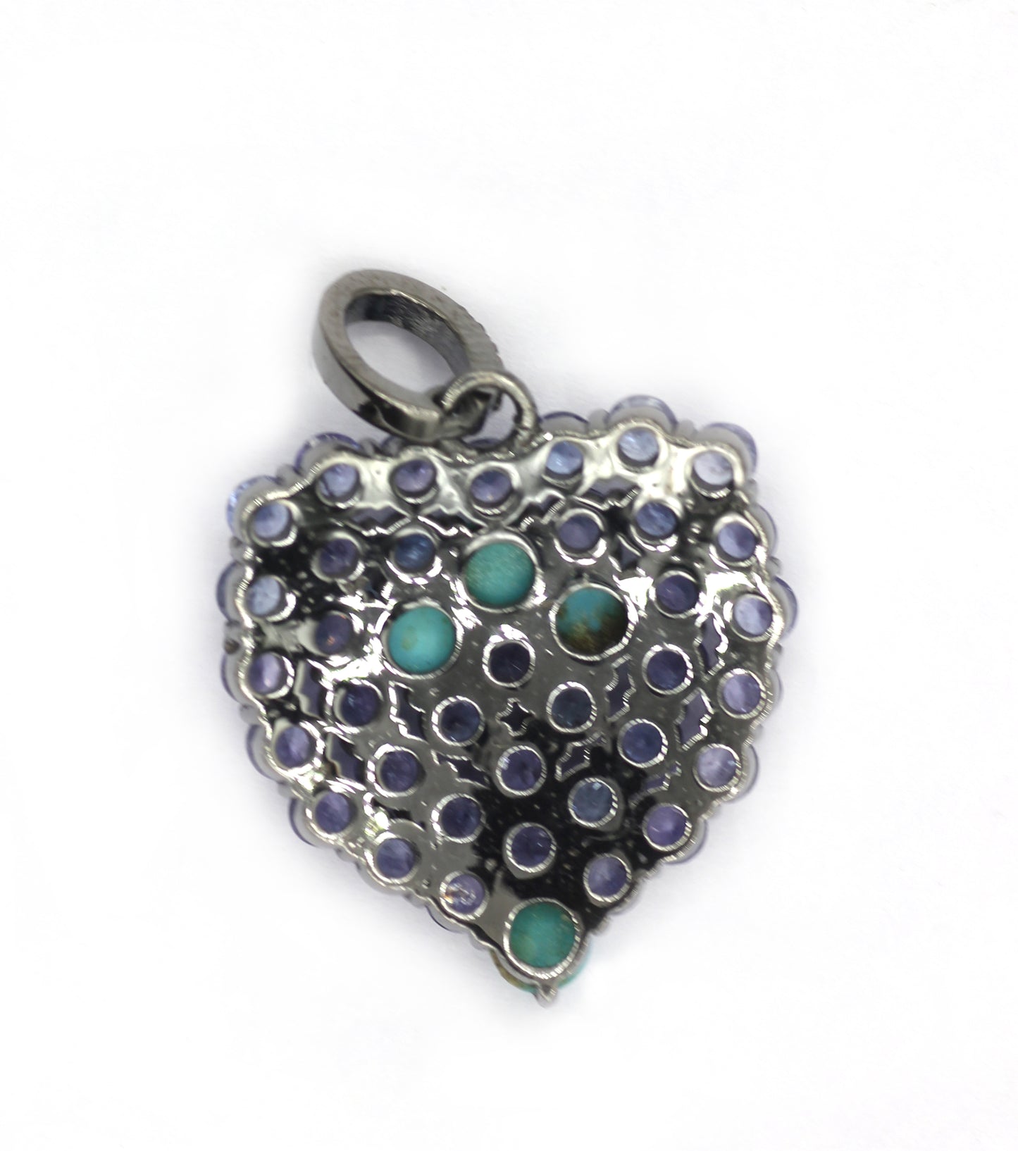Heart Pave Diamond Pendant