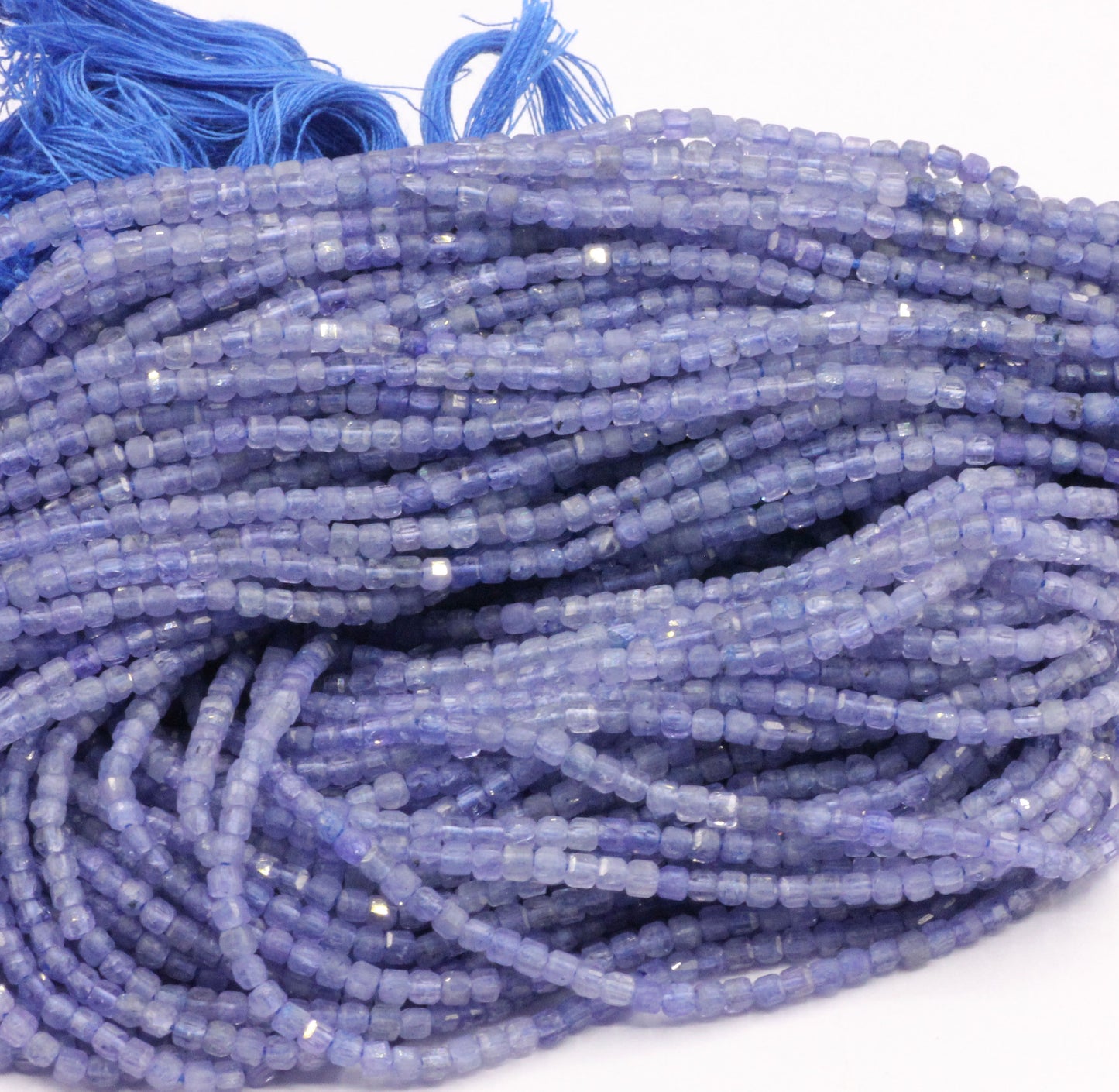 Tanzanite Faceted Box Beads.