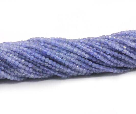 Tanzanite Faceted Box Beads.