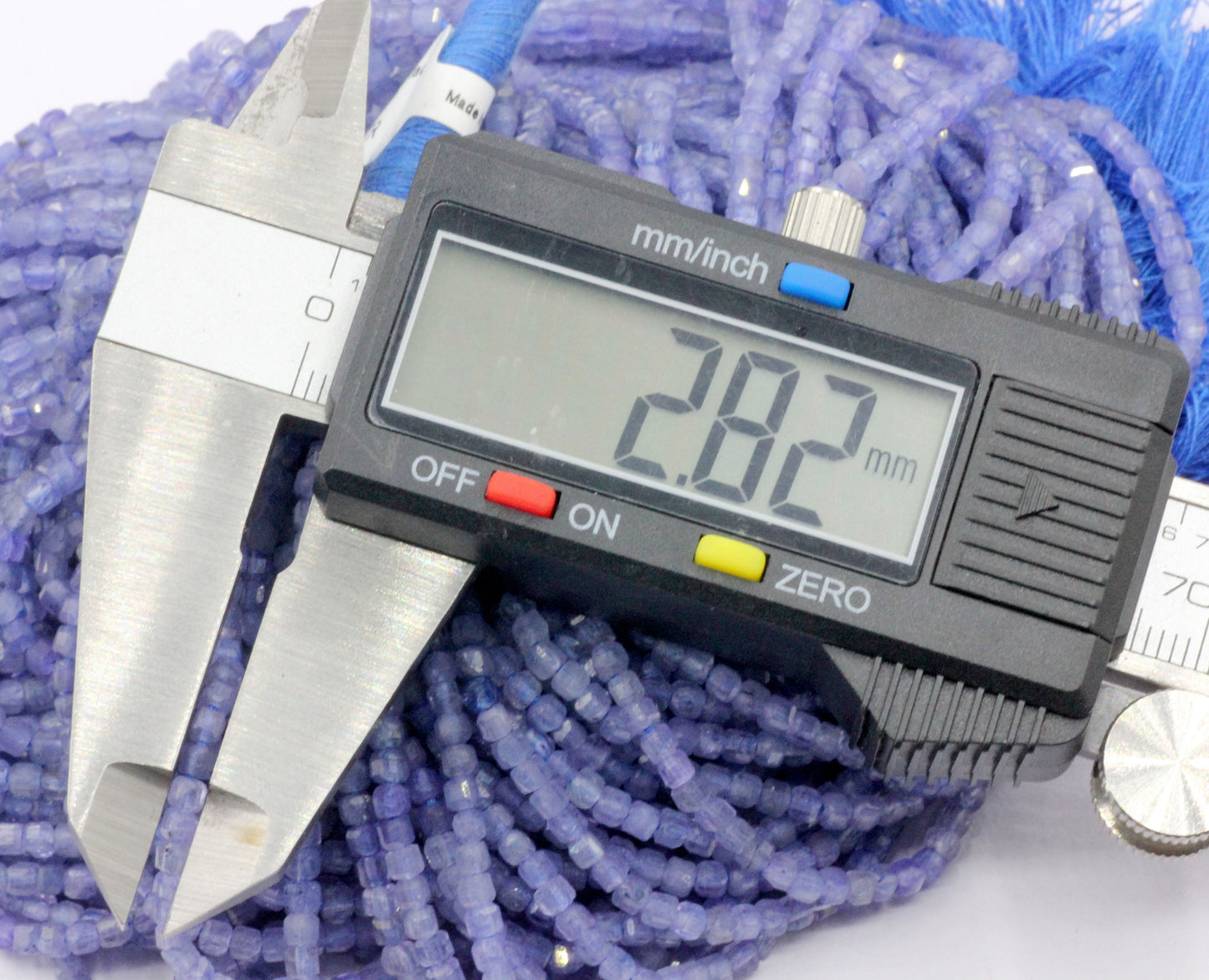 Tanzanite Faceted Box Beads.