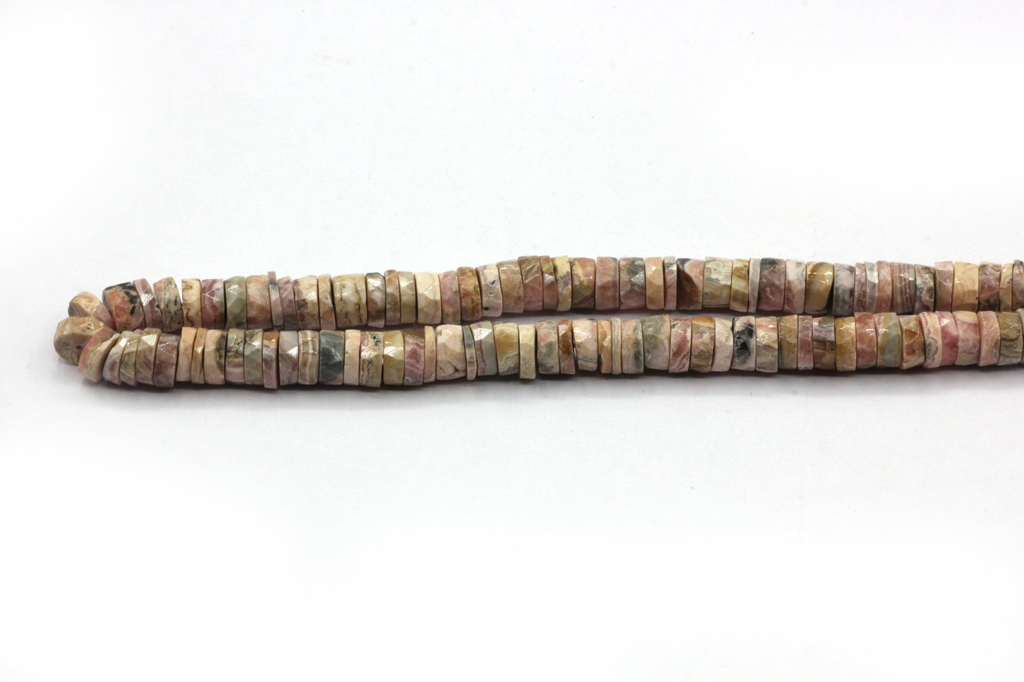 Opal Faceted Heshi, Faceted Donut, Faceted Tyre