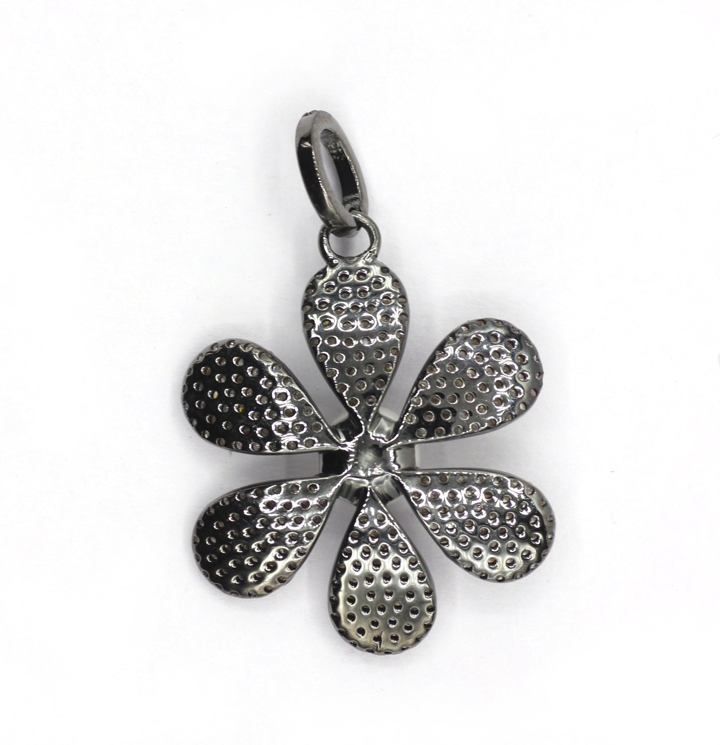 Flower Pave Diamond Pendant