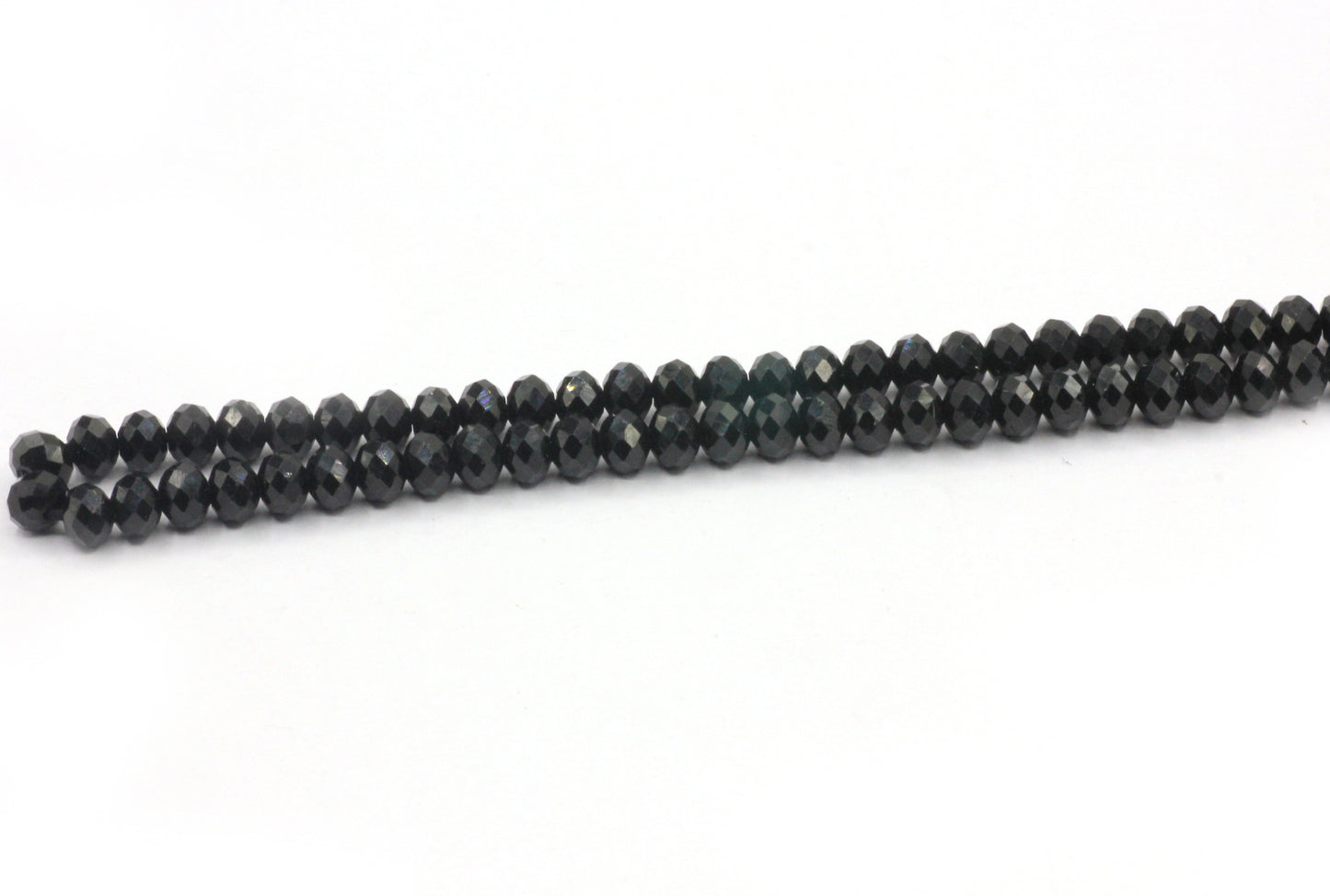 Black Spinel Faceted Beads.