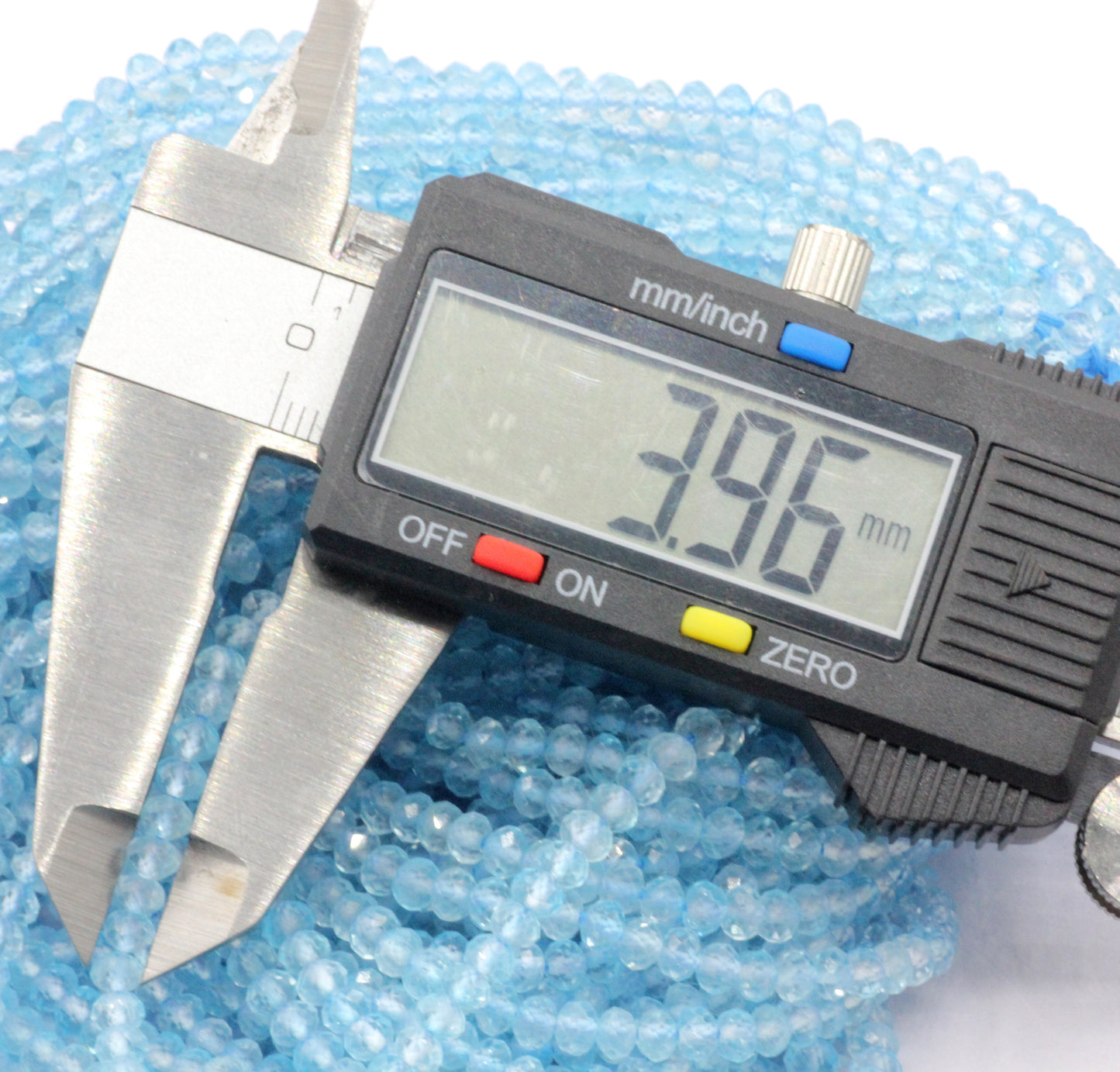 Topaz Blue Faceted Beads