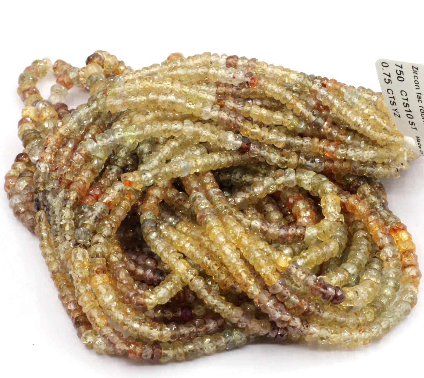 Natural Zircon Beads Faceted