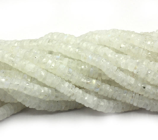 Moonstone, Rainbow Moonstone Faceted Heshi, Faceted Donut, Faceted Tyre