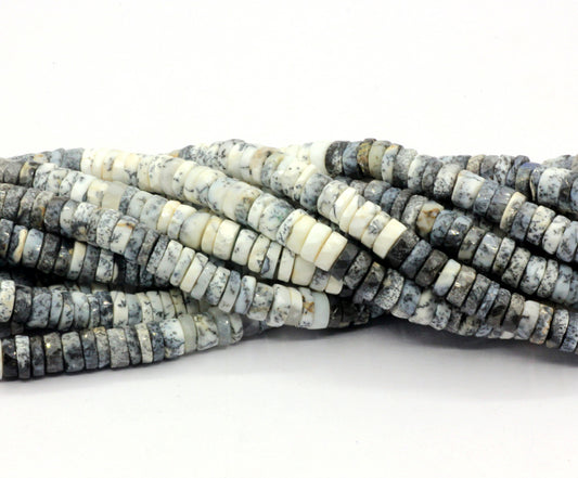 Opal, Dendritic Opal Beads Tyre, Heshi