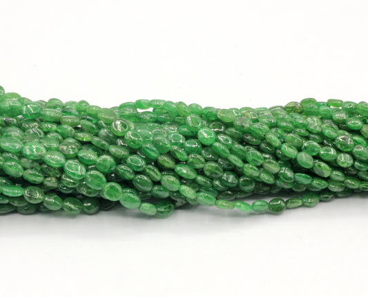 Tsavorite Oval Smooth Bead