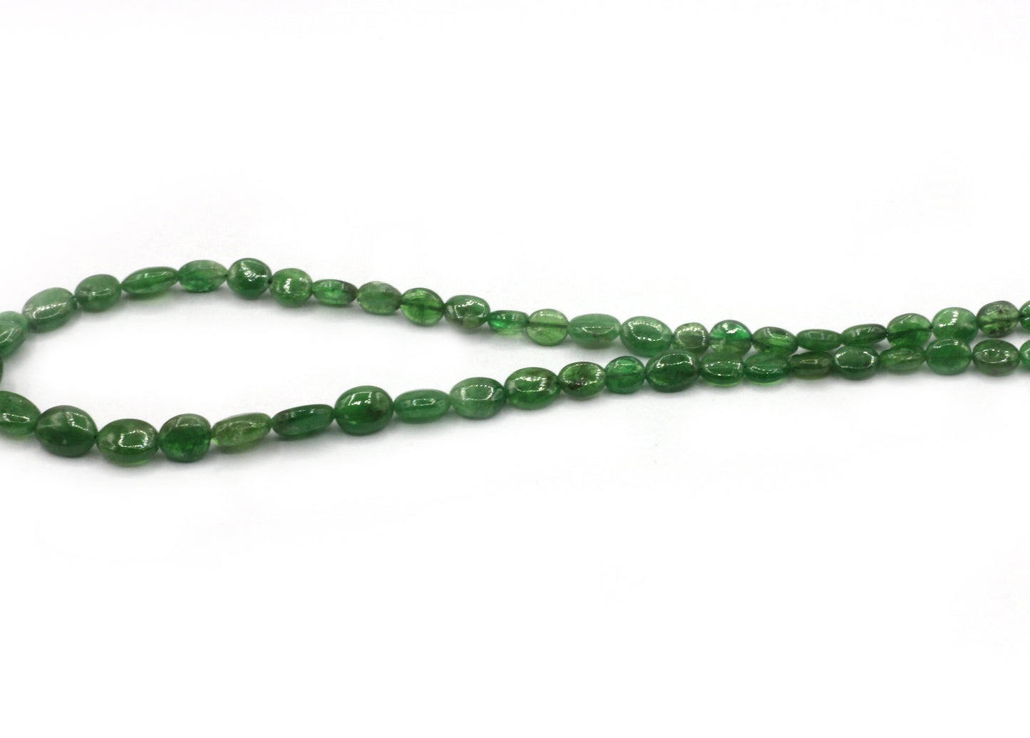 Tsavorite Oval Smooth Bead