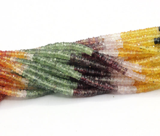 Sapphire, Multi Sapphire Faceted Heshi, Faceted Donut, Faceted Tyre