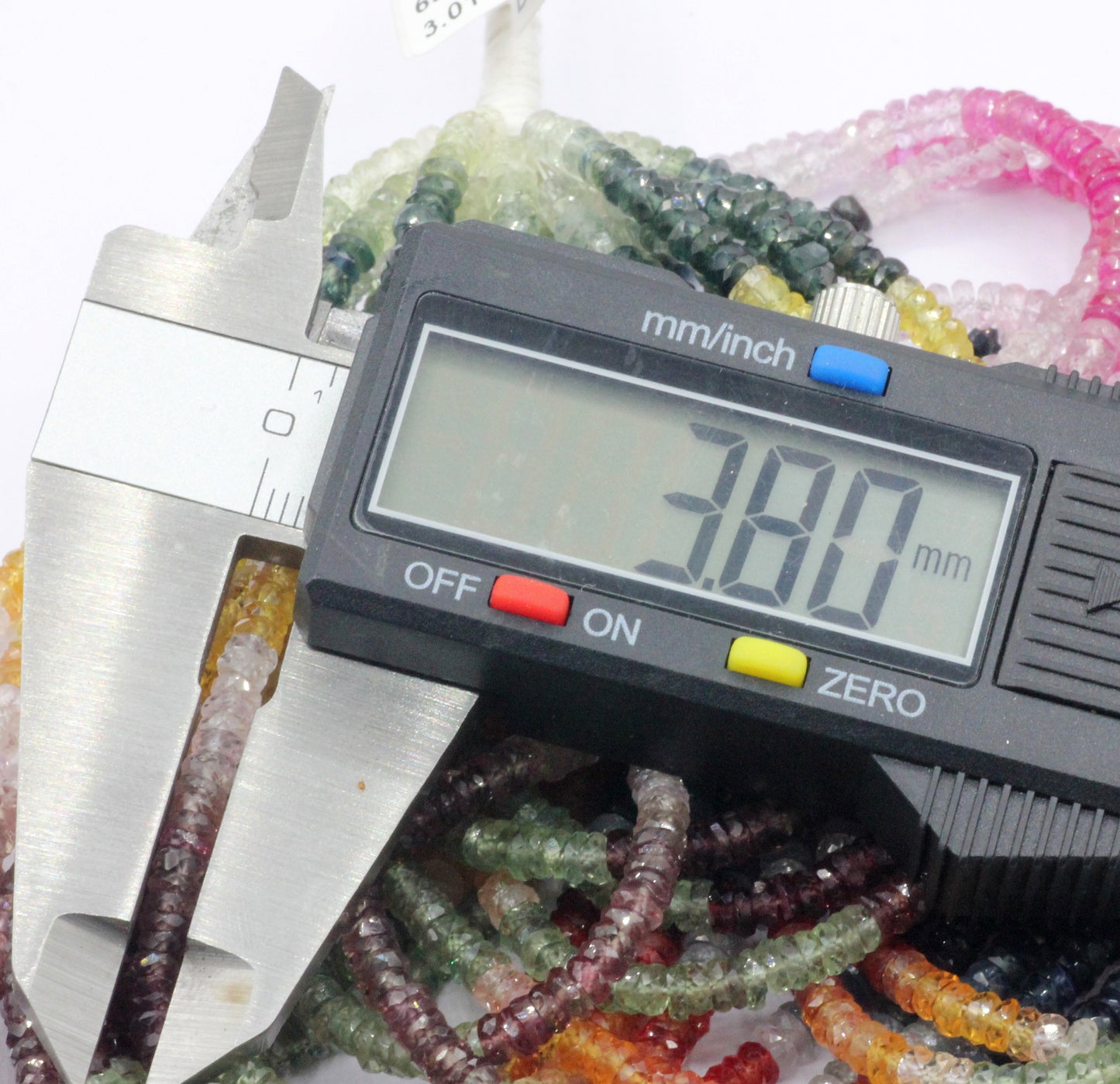 Multi Sapphire Faceted Heshi, Faceted Donut, Faceted Tyre