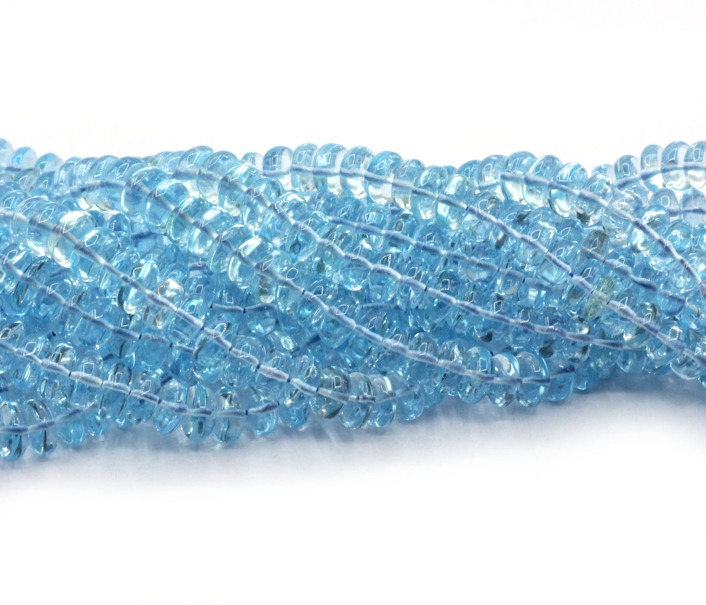 Blue Topaz Smooth Bead