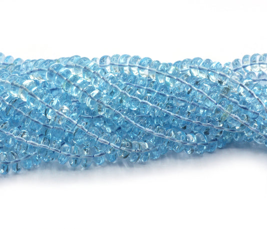 Topaz, Blue Topaz Smooth Bead