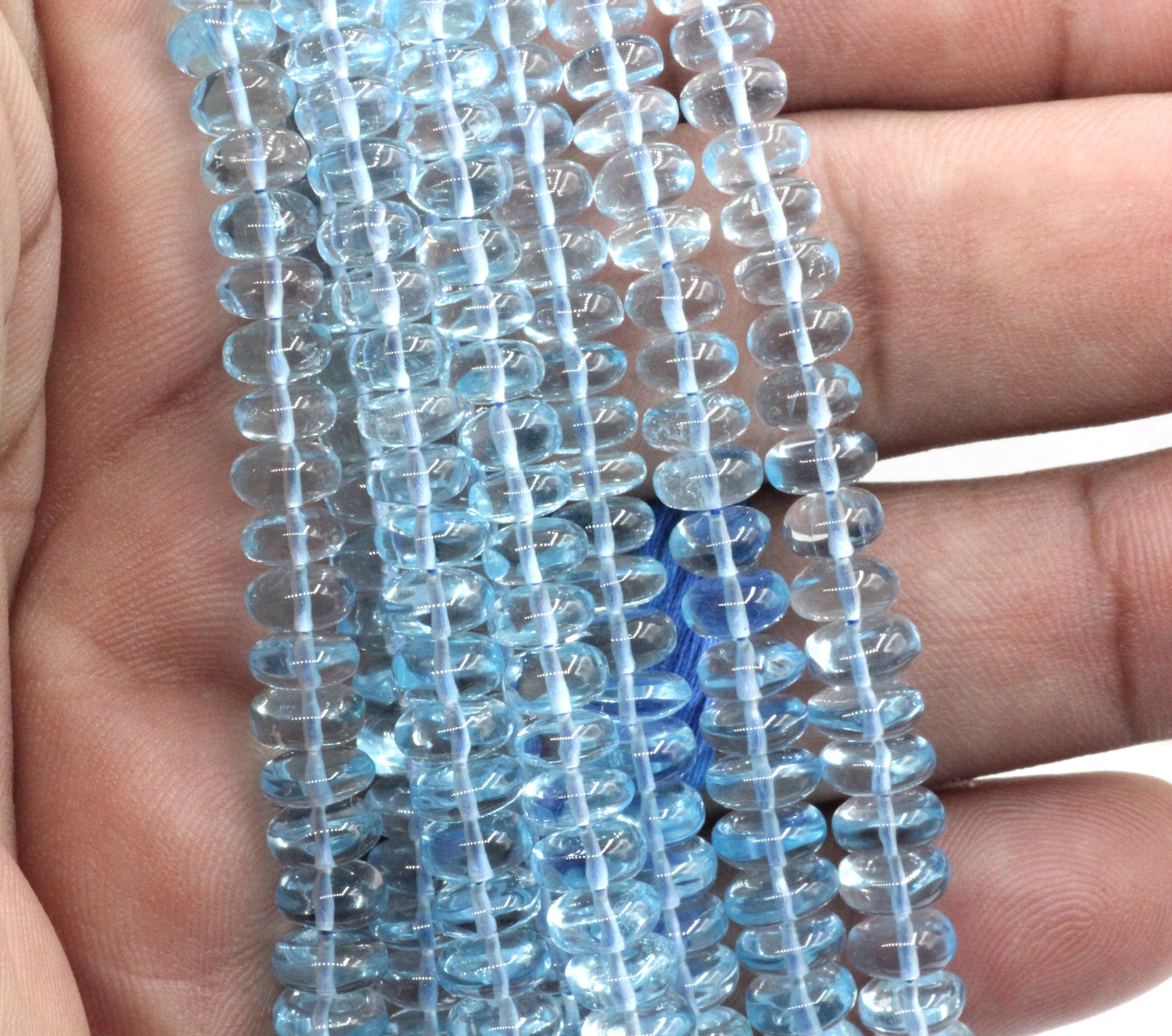 Blue Topaz Smooth Bead