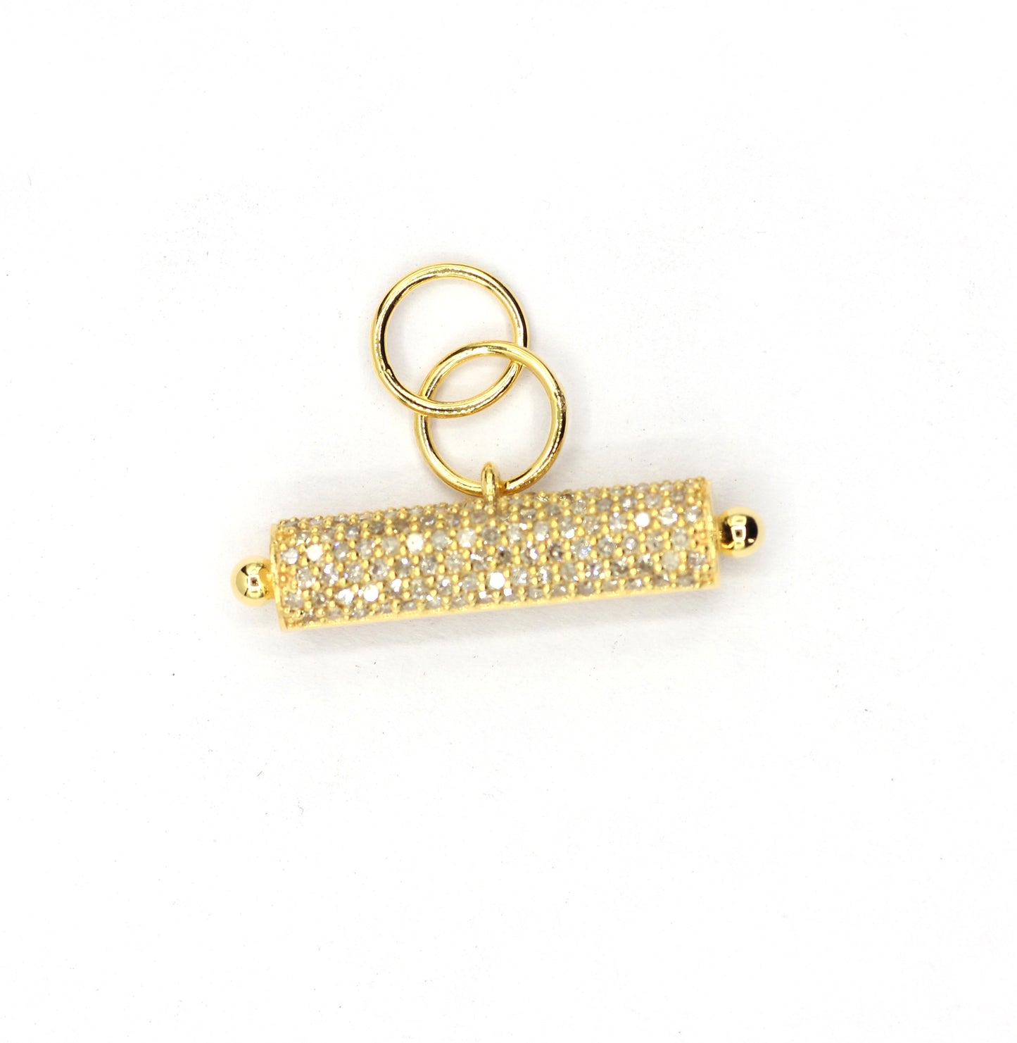 14k Solid Gold Diamond Pendants.
