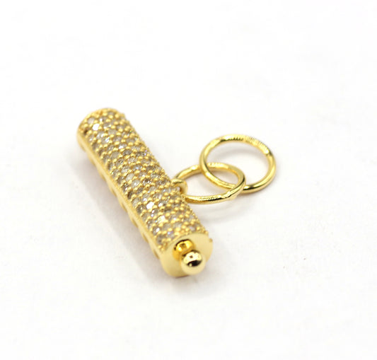 14k Solid Gold Diamond Pendants.